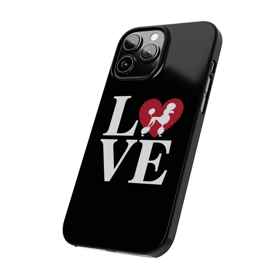 Premium Love Poodles iPhone Case | Cute Poodle Gifts Slim Phone Cases