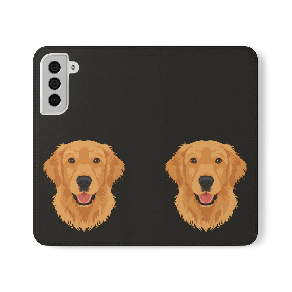 Golden Retriever iPhone & Samsung Galaxy Wallet Phone Case | Golden Retriever Flip Case