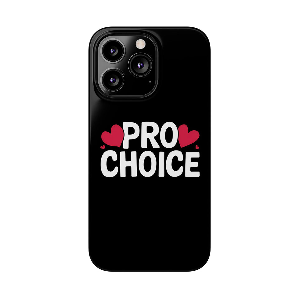 Premium Pro Choice iPhone Case | Feminist Pro Choice Gifts Slim Phone Cases