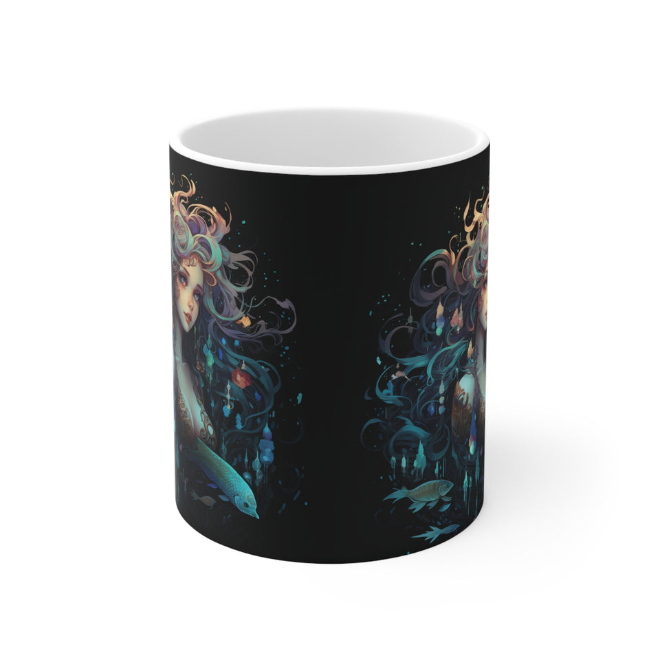 mermaid mug, mermaid coffee mug, mermaid gift, mermaid gifts for women, mermaid gifts for adults, mermaid presents, black mermaid shirt, mermaid shirts for adults