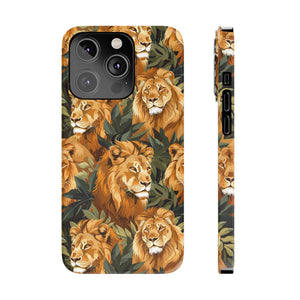 Premium Pride Of Lions iPhone Case | Lion Gifts Slim Phone Cases Premium Pride Of Lions iPhone Case | Lion Gifts Slim Phone Cases