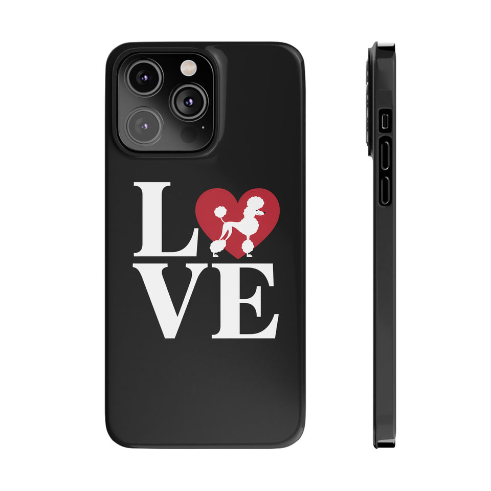 Premium Love Poodles iPhone Case | Cute Poodle Gifts Slim Phone Cases