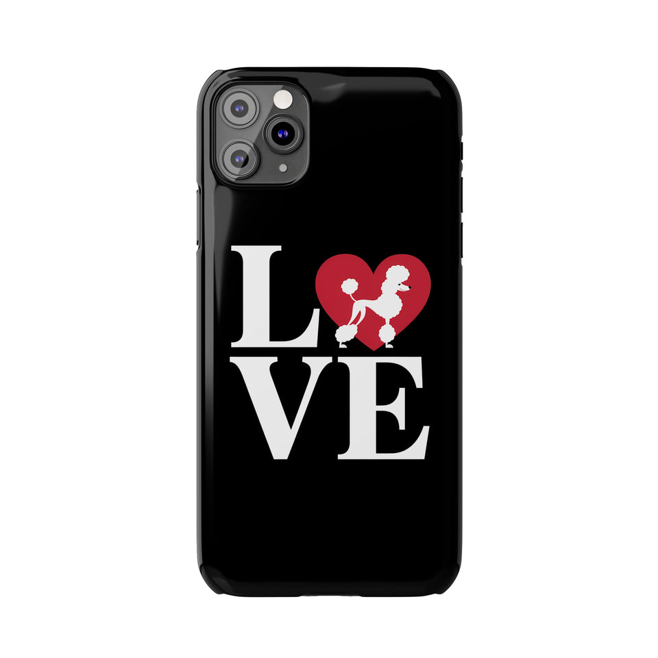 Premium Love Poodles iPhone Case | Cute Poodle Gifts Slim Phone Cases