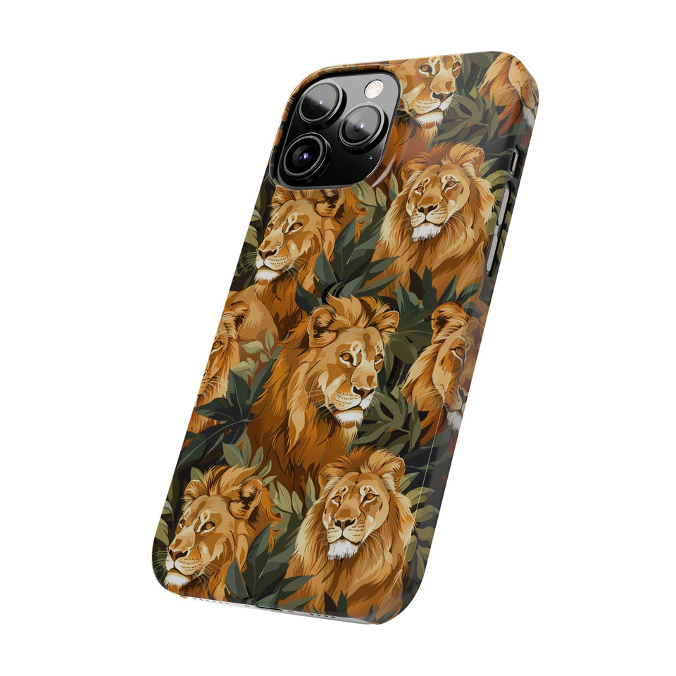 Premium Pride Of Lions iPhone Case | Lion Gifts Slim Phone Cases