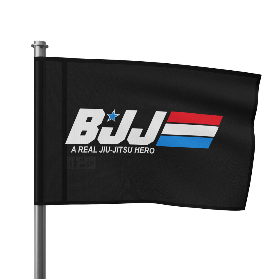 Brazilian Jiu Jitsu A Real Jiu-Jitsu Hero Flag Banner | BJJ Flag