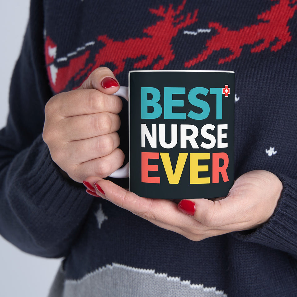 Best Nurse Ever Mug | Nurse Gift | Nurse Coffee Mug | Nurse Gift Ideas Mug 11oz 2