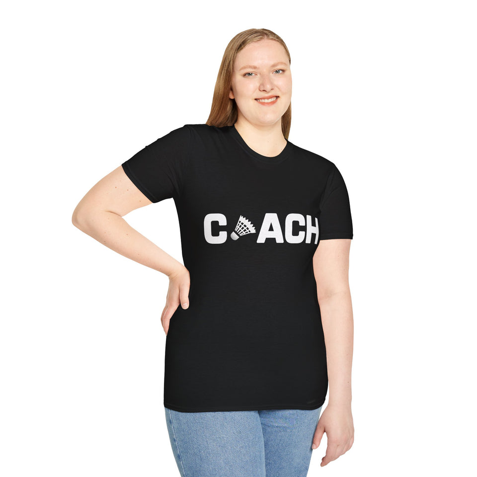 Badminton Coach 2 Shirt | Badminton Gift | Badminton Merchandise | Badminton Gifts Presents Unisex T-Shirt