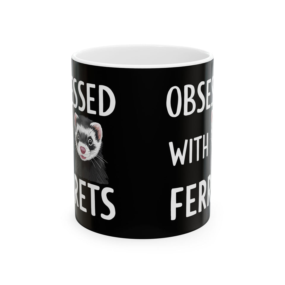 Adore Ferrets Mug | Ferret Coffee Mug | Cute Ferret Lover Coffee Mug 11oz