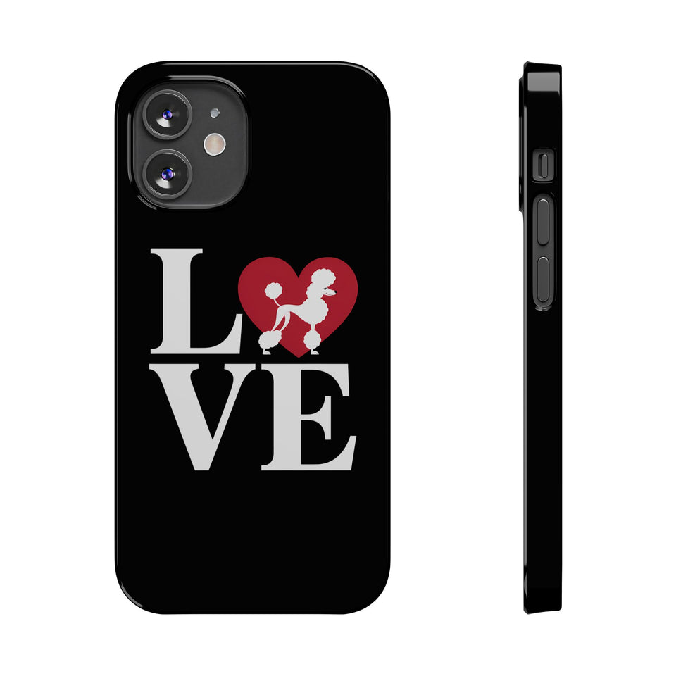 Premium Love Poodles iPhone Case | Cute Poodle Gifts Slim Phone Cases