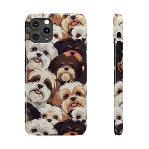 Premium Group of Shih Tzu iPhone Case | Cute Shih Tzu Gifts Slim Phone Cases Premium Group of Shih Tzu iPhone Case | Cute Shih Tzu Gifts Slim Phone Cases