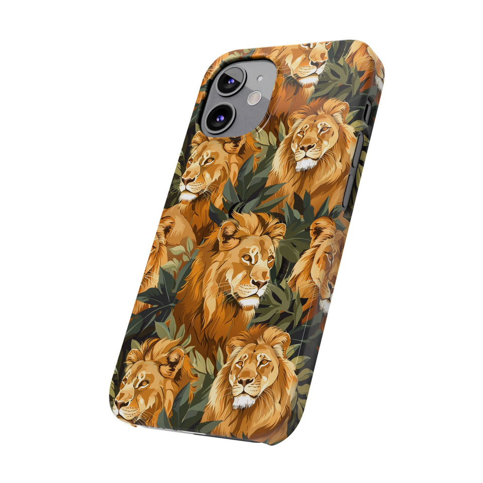 Premium Pride Of Lions iPhone Case | Lion Gifts Slim Phone Cases