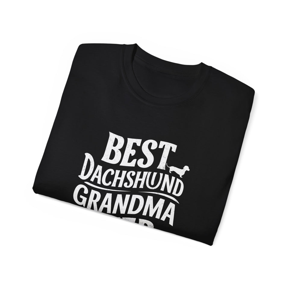 Best Dachshund Grandma Shirt | Grandmother Dachshund Gift | Dachshund Merchandise | Weiner Dog Gifts | Dachshund Presents Unisex Weiner Dog Shirts
