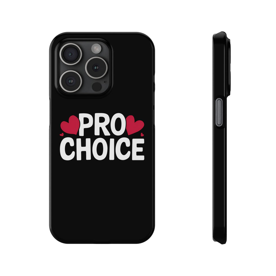 Premium Pro Choice iPhone Case | Feminist Pro Choice Gifts Slim Phone Cases