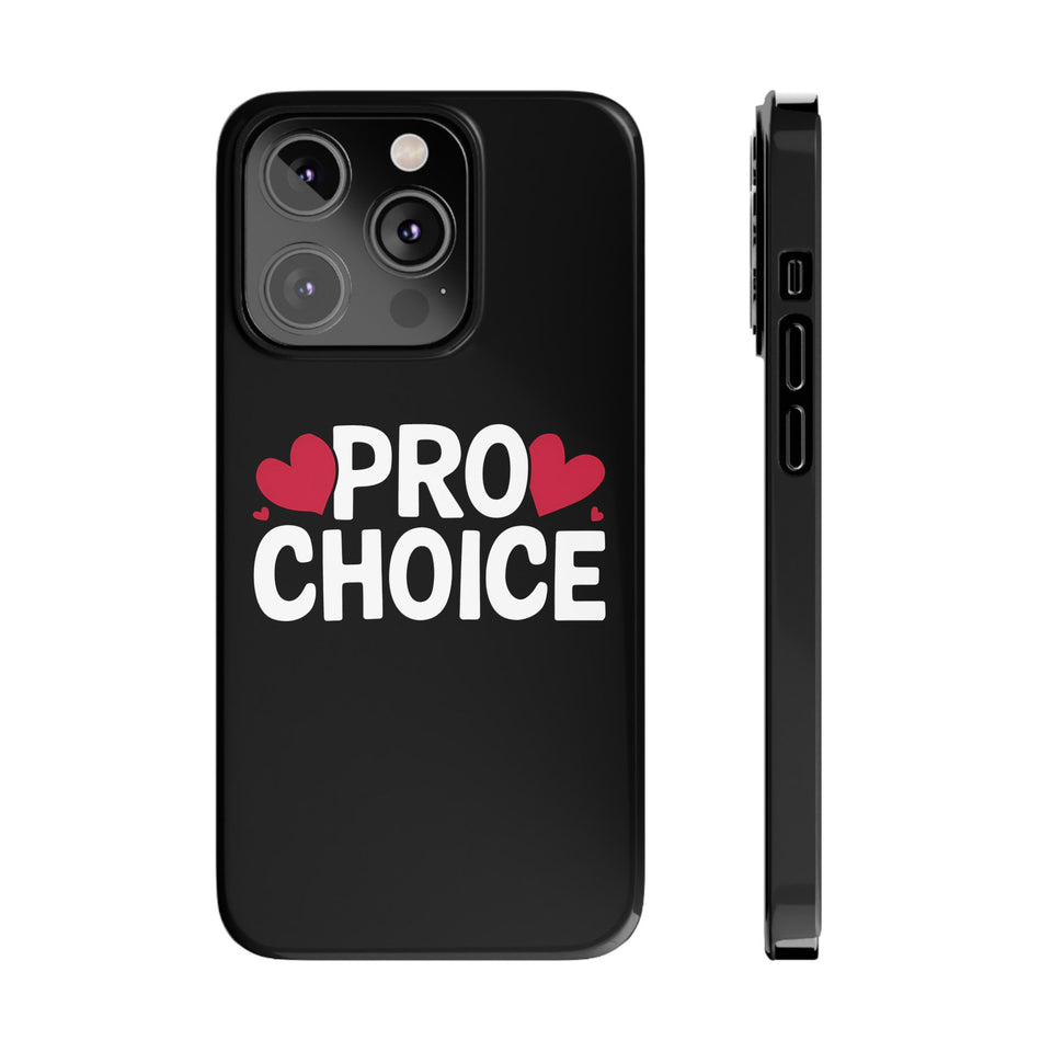 Premium Pro Choice iPhone Case | Feminist Pro Choice Gifts Slim Phone Cases