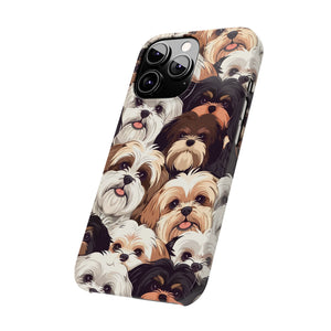 Premium Group of Shih Tzu iPhone Case | Cute Shih Tzu Gifts Slim Phone Cases Premium Group of Shih Tzu iPhone Case | Cute Shih Tzu Gifts Slim Phone Cases