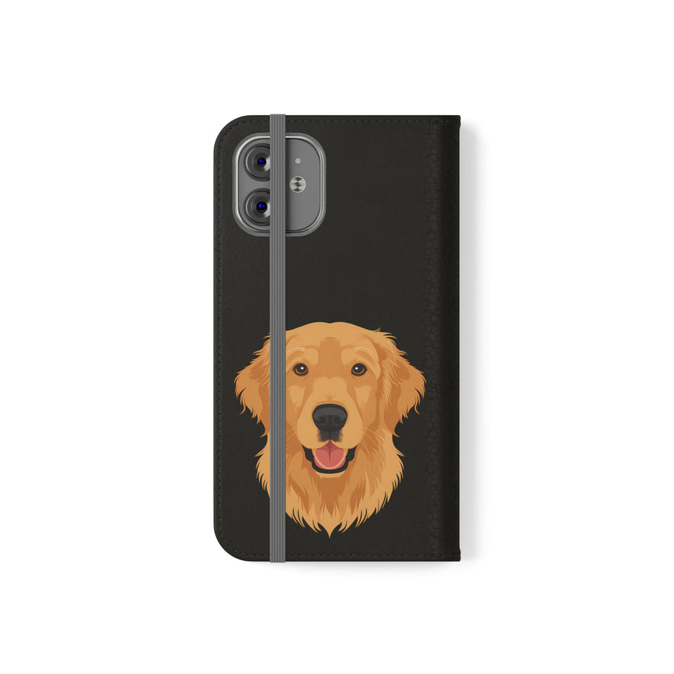 Golden Retriever iPhone & Samsung Galaxy Wallet Phone Case | Golden Retriever Flip Case