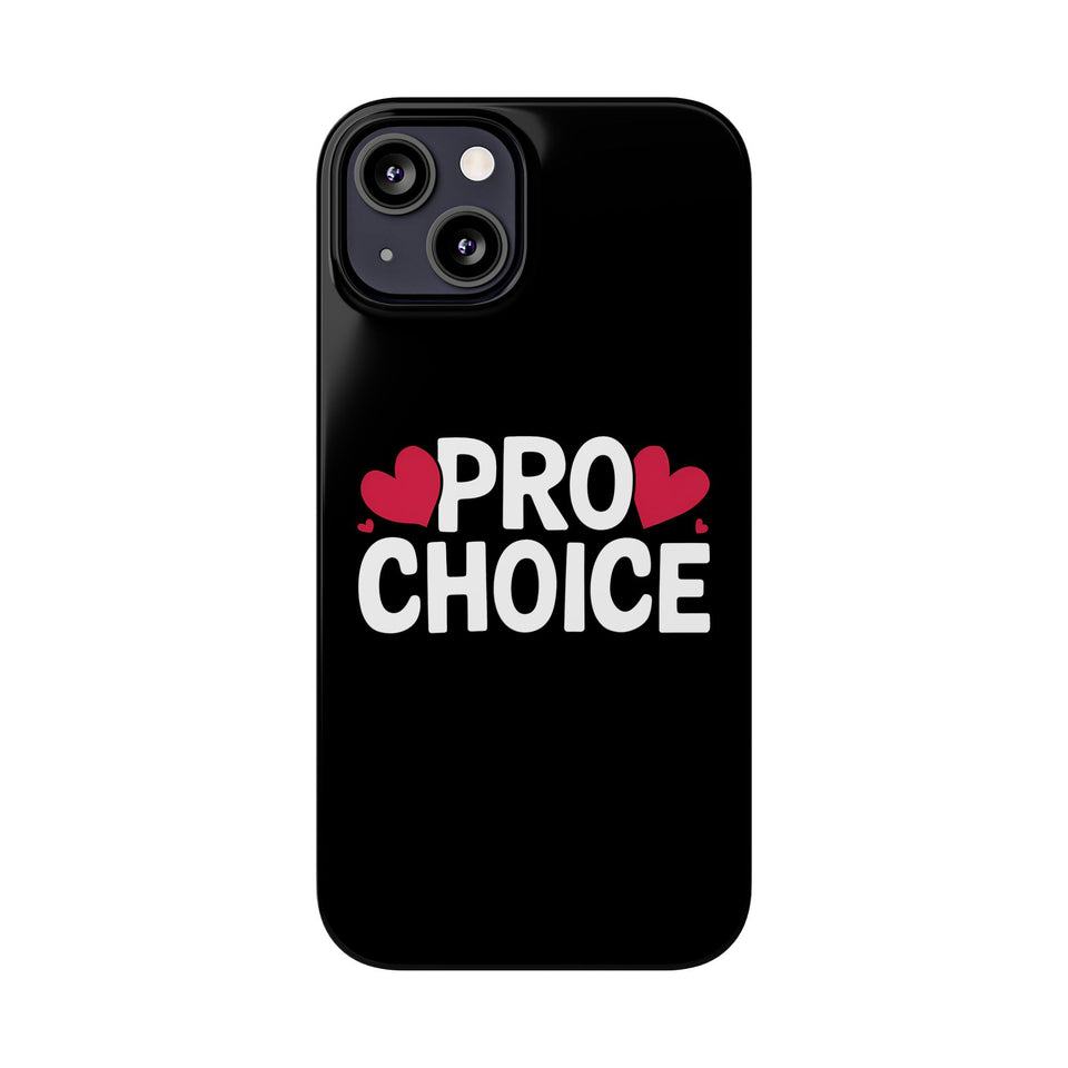 Premium Pro Choice iPhone Case | Feminist Pro Choice Gifts Slim Phone Cases