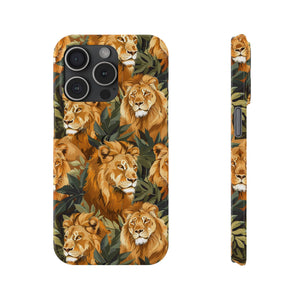 Premium Pride Of Lions iPhone Case | Lion Gifts Slim Phone Cases Premium Pride Of Lions iPhone Case | Lion Gifts Slim Phone Cases