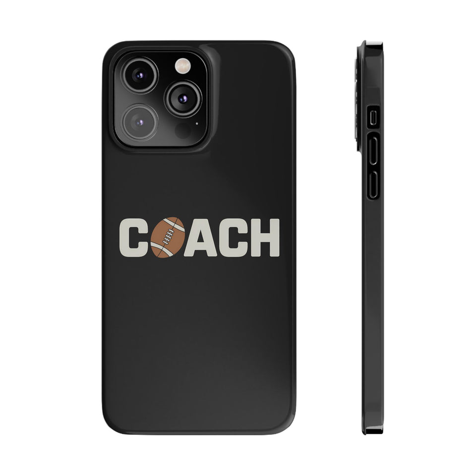 Premium Football Coach iPhone Case | Football Coach Gifts Slim Phone Cases