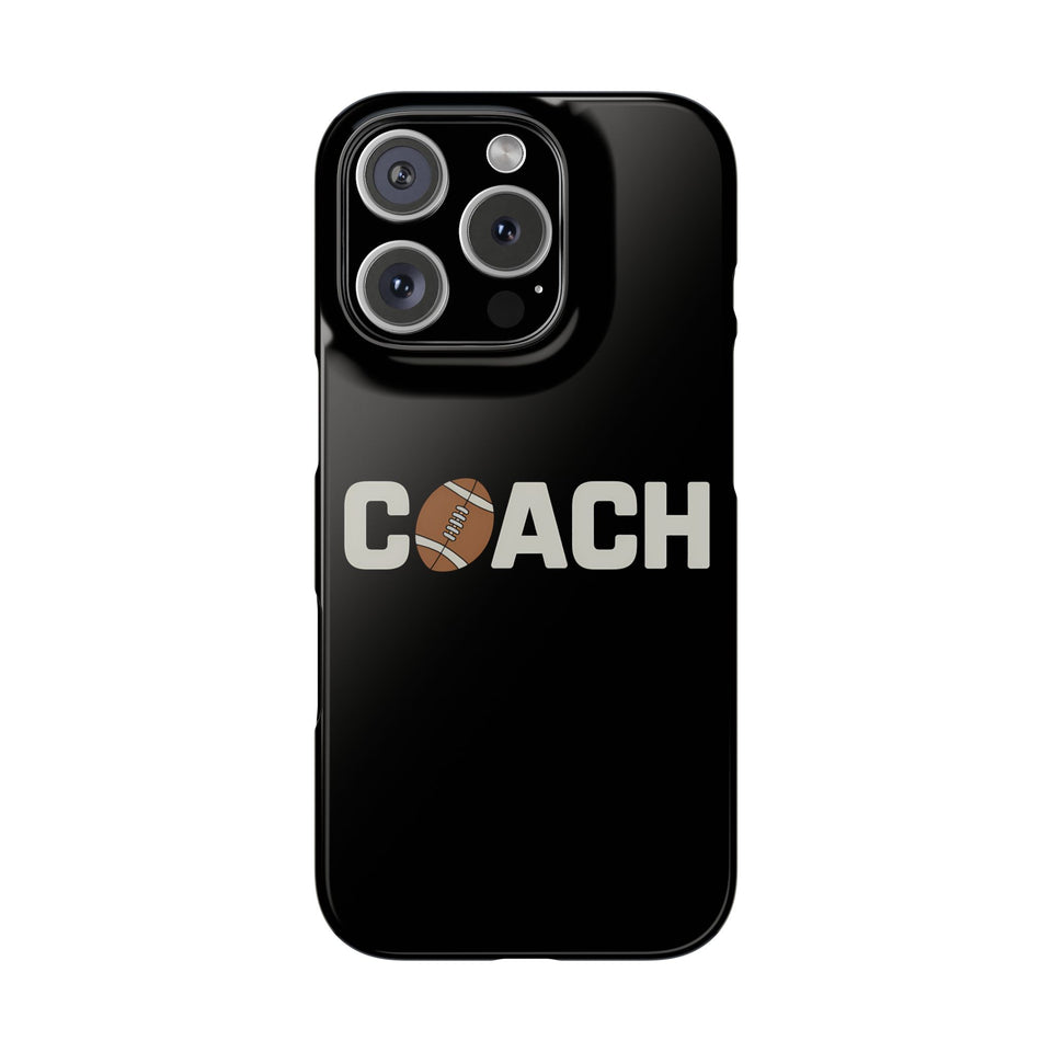 Premium Football Coach iPhone Case | Football Coach Gifts Slim Phone Cases