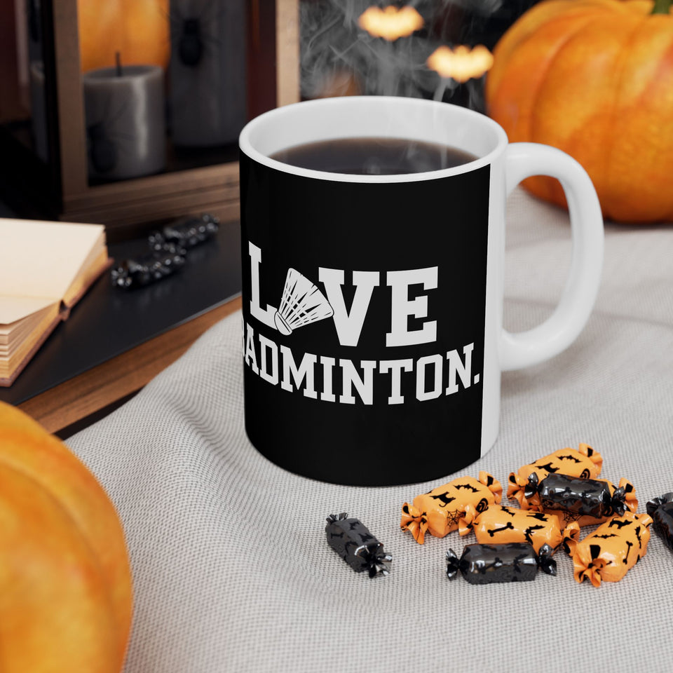 Love Badminton 2 Ceramic Mug | Badminton Gifts (11oz)