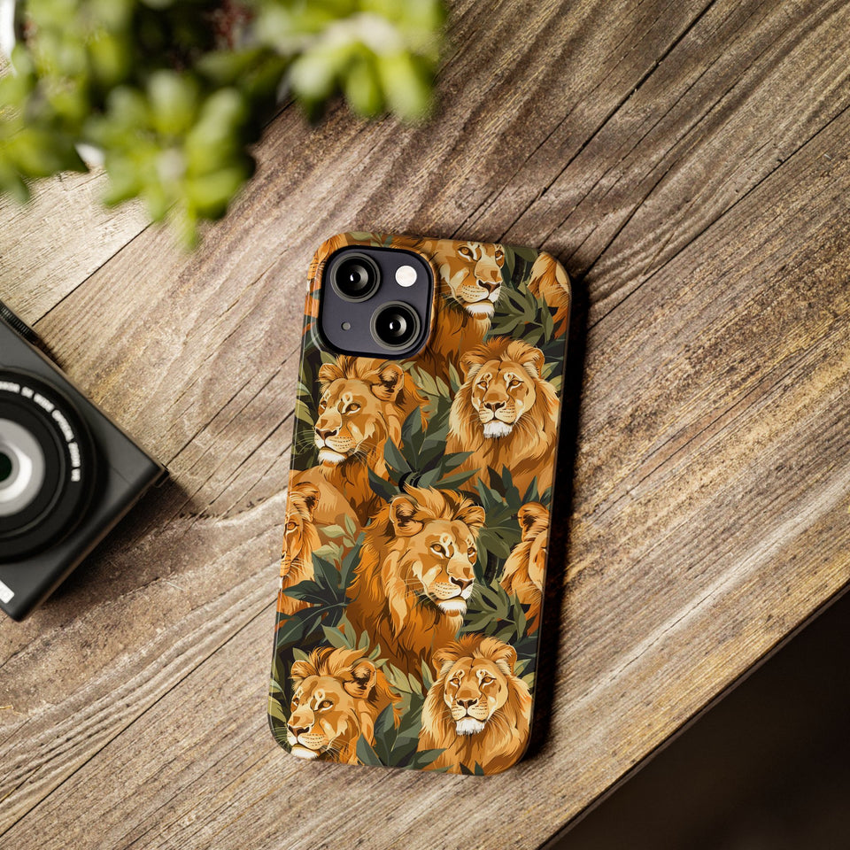 Premium Pride Of Lions iPhone Case | Lion Gifts Slim Phone Cases