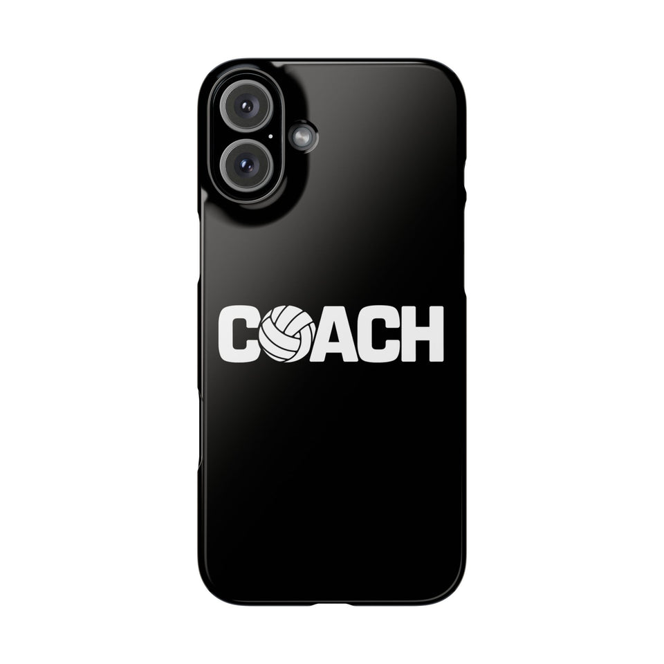 Premium Volleyball Coach iPhone Case | Volleyball Coach Gifts Slim Phone Cases