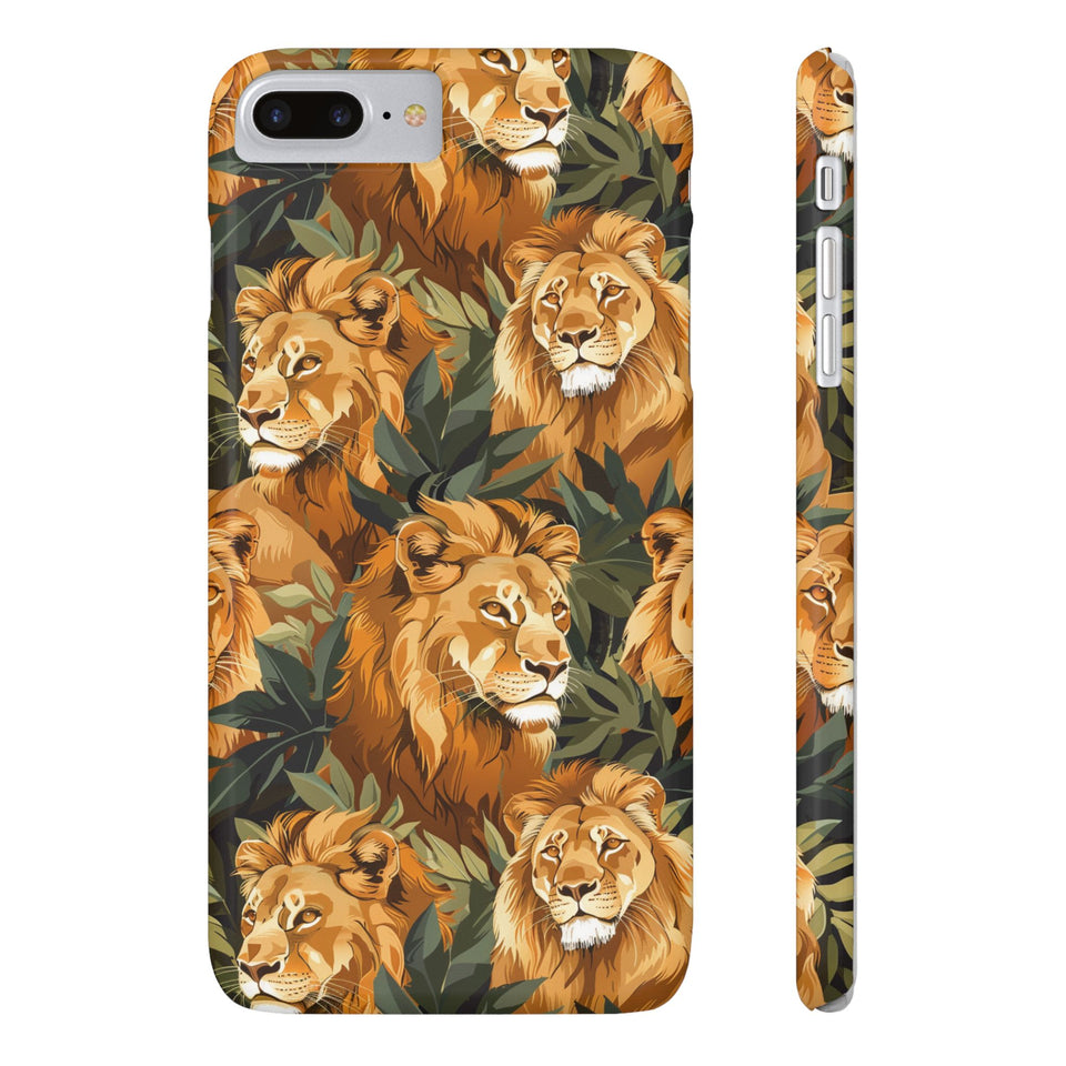 Premium Pride Of Lions iPhone Case | Lion Gifts Slim Phone Cases