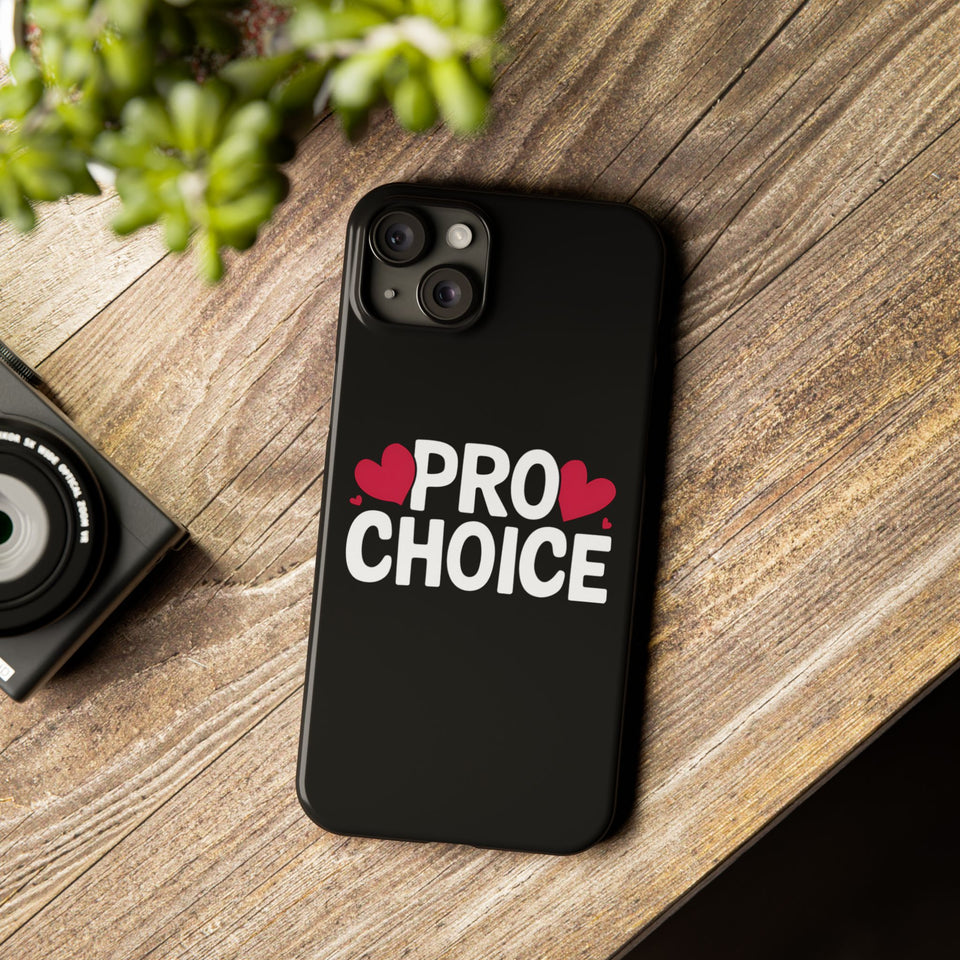 Premium Pro Choice iPhone Case | Feminist Pro Choice Gifts Slim Phone Cases