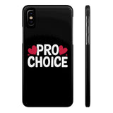 Premium Pro Choice iPhone Case | Feminist Pro Choice Gifts Slim Phone Cases Premium Pro Choice iPhone Case | Feminist Pro Choice Gifts Slim Phone Cases