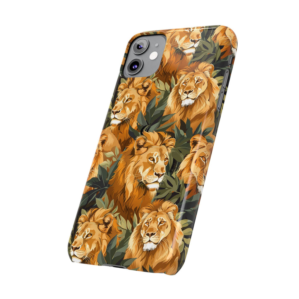 Premium Pride Of Lions iPhone Case | Lion Gifts Slim Phone Cases