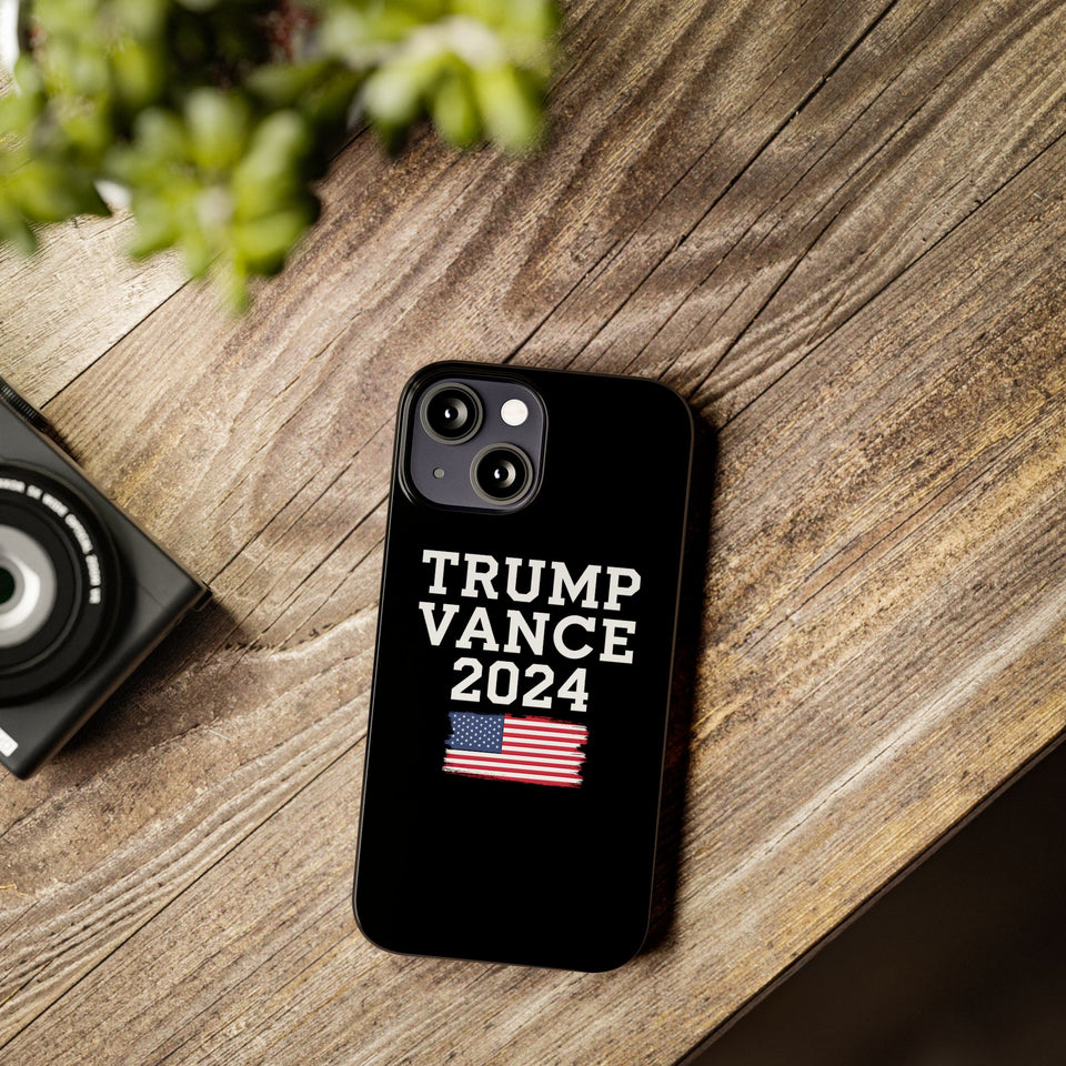 Premium Trump Vance 2024 iPhone Case | Donald Trump Gifts Slim Phone Cases