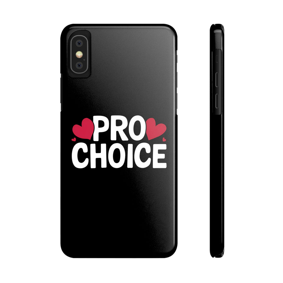 Premium Pro Choice iPhone Case | Feminist Pro Choice Gifts Slim Phone Cases