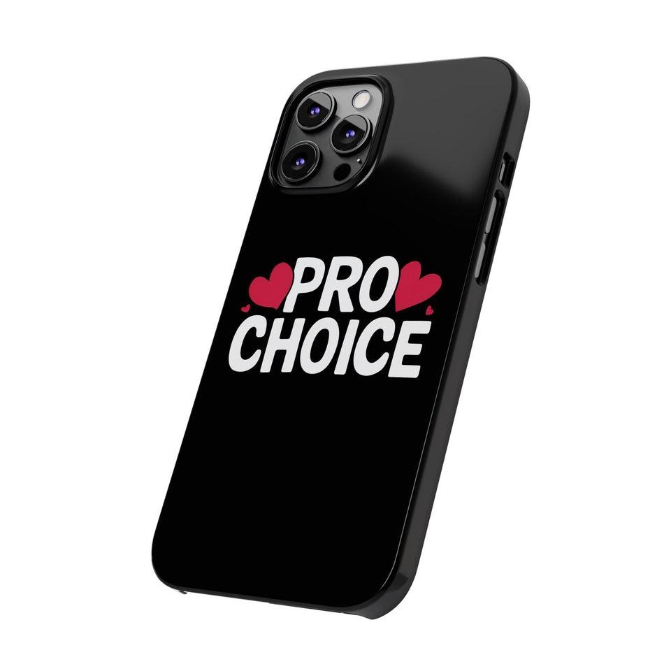 Premium Pro Choice iPhone Case | Feminist Pro Choice Gifts Slim Phone Cases