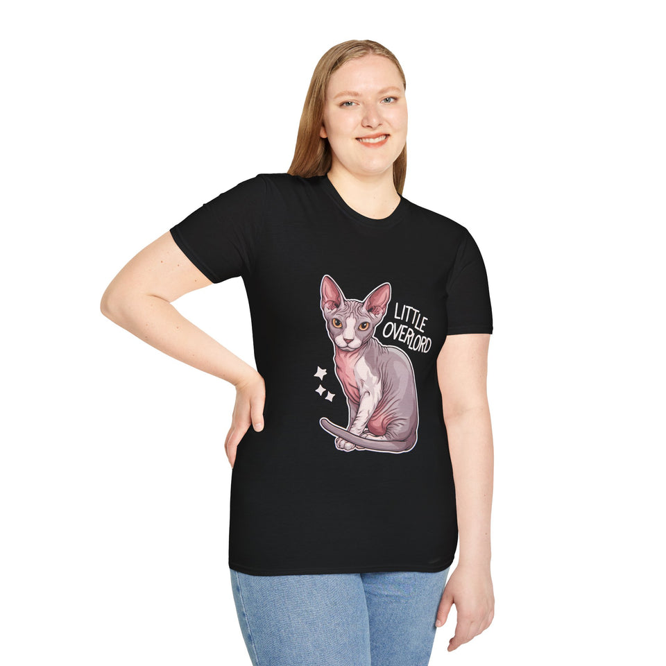 Little Overlord Sphynx Shirt | Sphynx Mom Gifts | Sphinx Merchandise | Sphynx Cat Presents Unisex T-Shirt