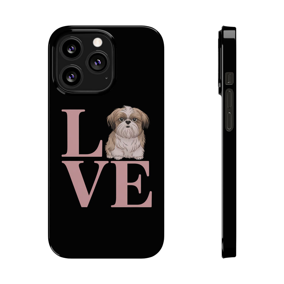 Premium Love Shih Tzu iPhone Case 2 | Cute Shih Tzu Slim Phone Cases