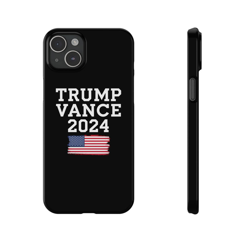 Premium Trump Vance 2024 iPhone Case | Donald Trump Gifts Slim Phone Cases