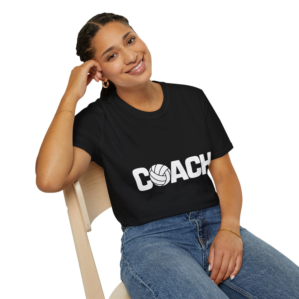 Volleyball Coach T-Shirt | Volleyball Gifts Unisex Coach T-Shirt