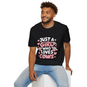 Just A Girl Who Loves Cows Shirt | Cow Lover Gifts | Cows Unisex T-Shirt Just A Girl Who Loves Cows Shirt | Cow Lover Gifts | Cows Unisex T-Shirt