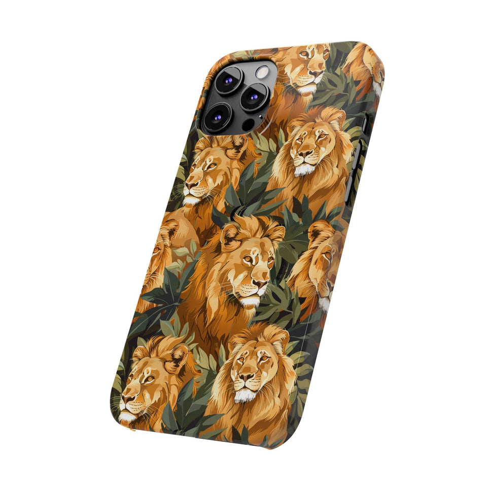 Premium Pride Of Lions iPhone Case | Lion Gifts Slim Phone Cases