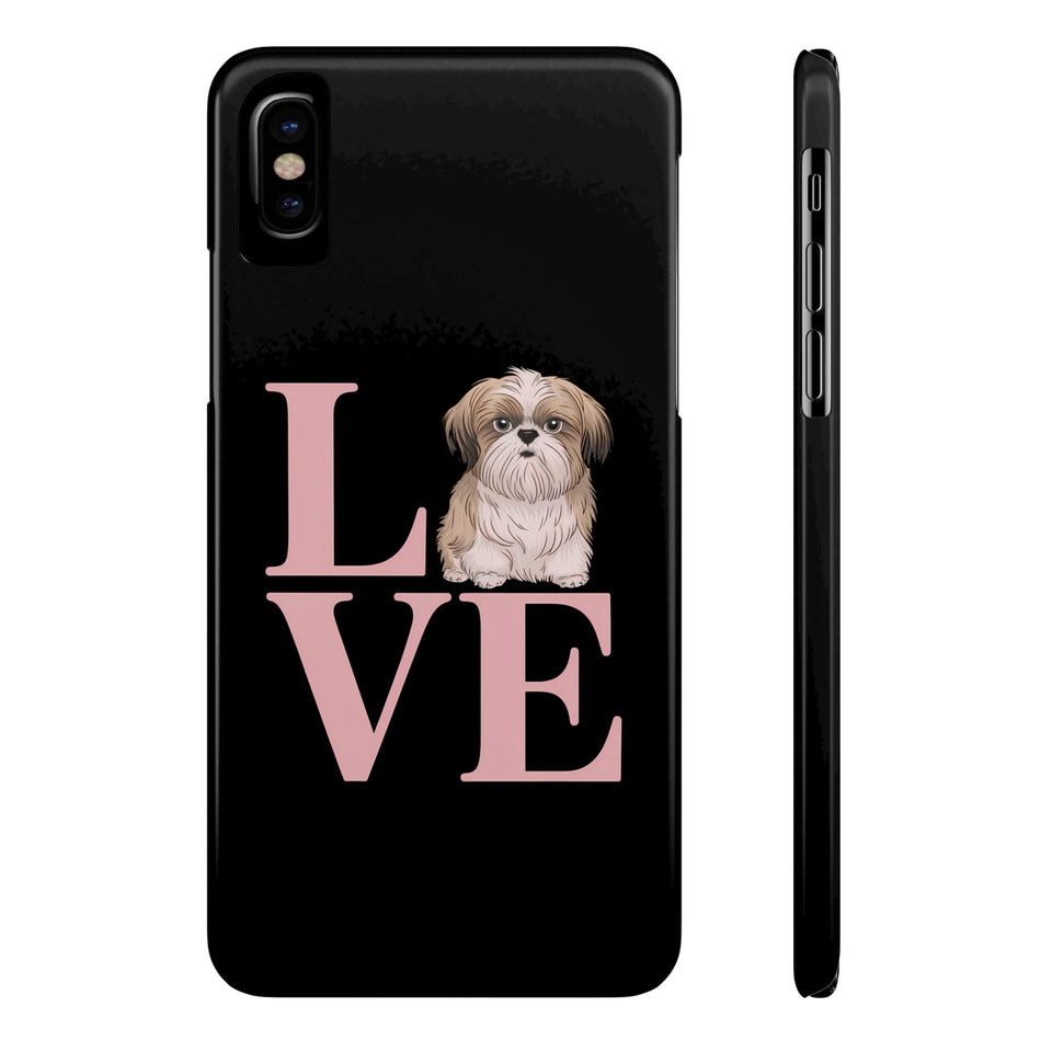 Premium Love Shih Tzu iPhone Case 2 | Cute Shih Tzu Slim Phone Cases