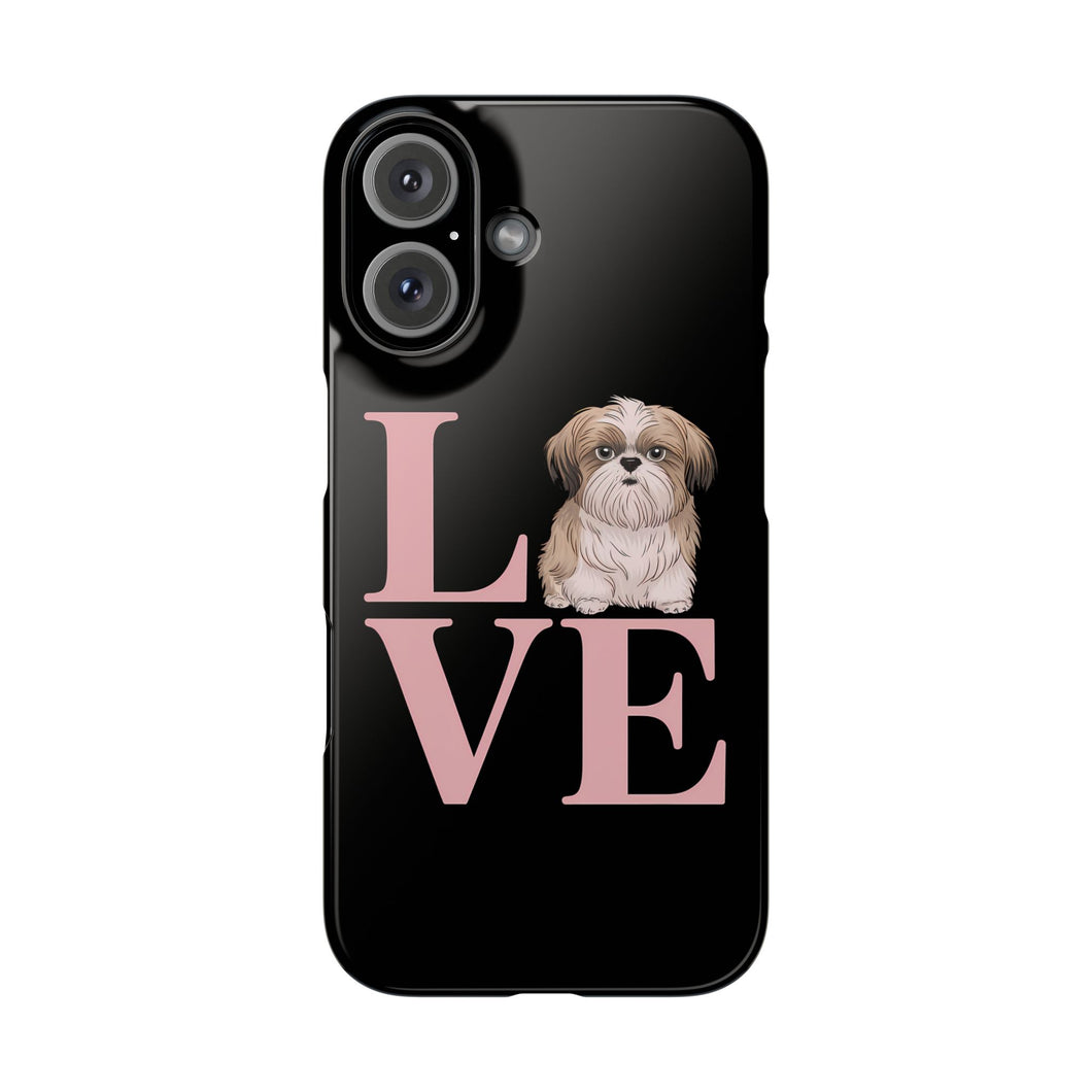 Premium Love Shih Tzu iPhone Case 2 | Cute Shih Tzu Slim Phone Cases