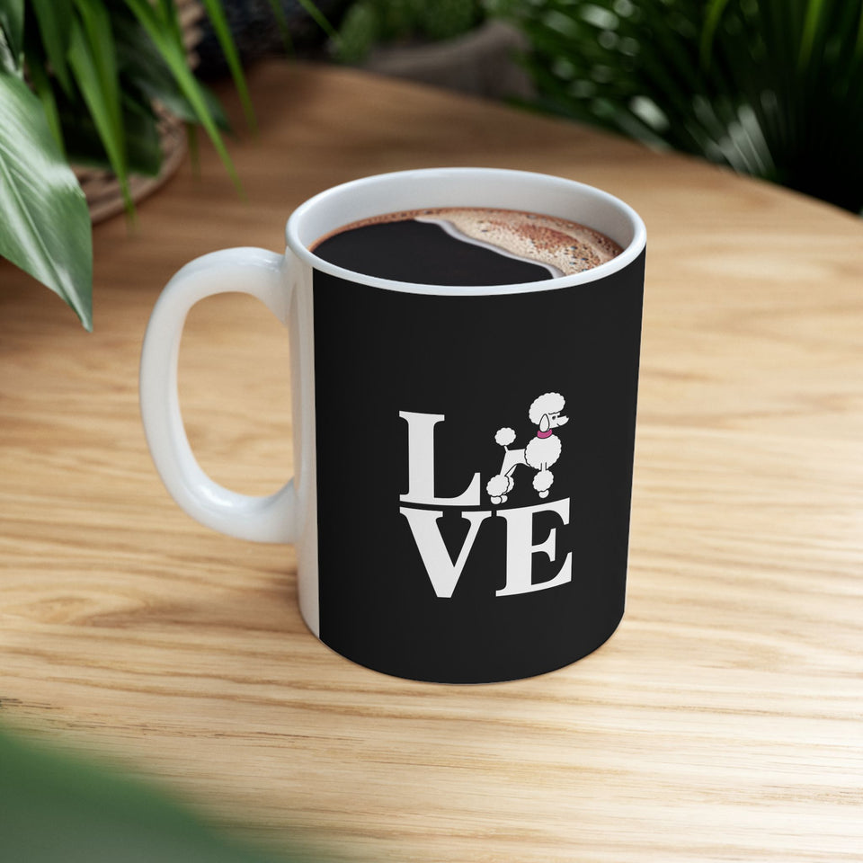 Cute Love Poodle Mug | Poodles Coffee Mug | Cute Poodle Coffee Mug 11oz