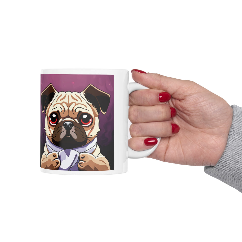 Pug Mug | Pug Gift | Ceramic Pug Mug 11oz