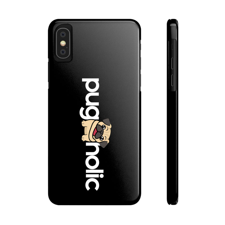 Premium Pugaholic Pug iPhone Case | Cute Pug Gifts Slim Phone Cases