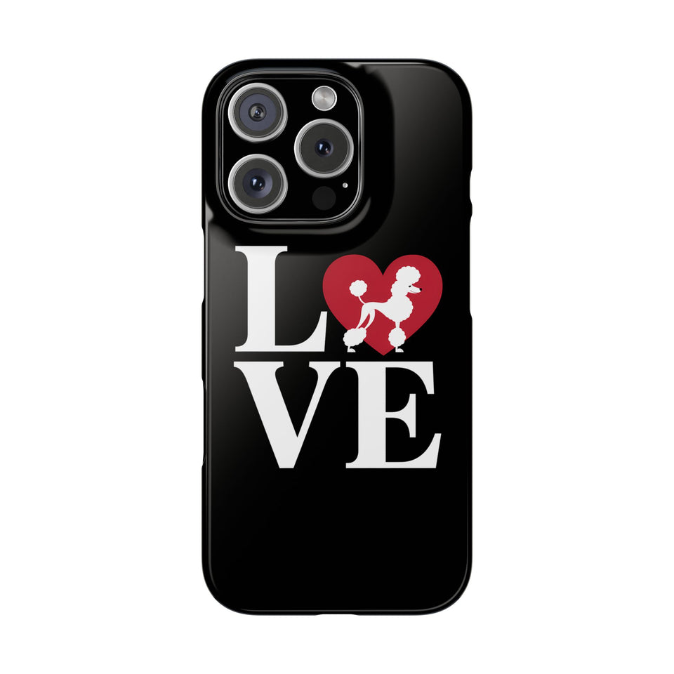 Premium Love Poodles iPhone Case | Cute Poodle Gifts Slim Phone Cases