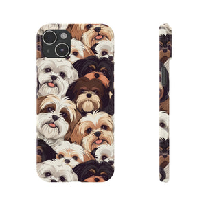 Premium Group of Shih Tzu iPhone Case | Cute Shih Tzu Gifts Slim Phone Cases Premium Group of Shih Tzu iPhone Case | Cute Shih Tzu Gifts Slim Phone Cases