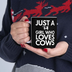 Just A Girl Who Loves Cows Mug | Cow Gifts | Adorable Cow Coffee Mug 11oz Just A Girl Who Loves Cows Mug | Cow Gifts | Adorable Cow Coffee Mug 11oz