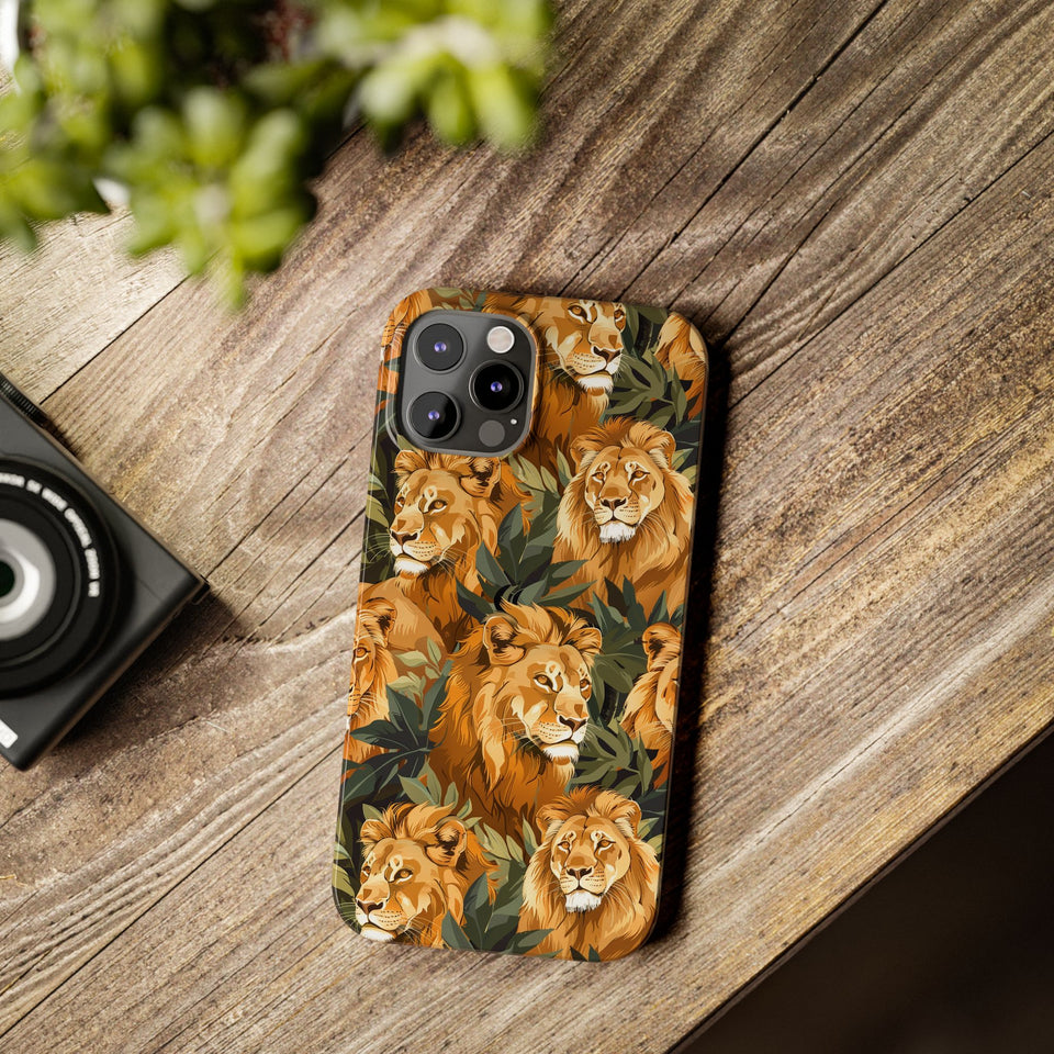 Premium Pride Of Lions iPhone Case | Lion Gifts Slim Phone Cases