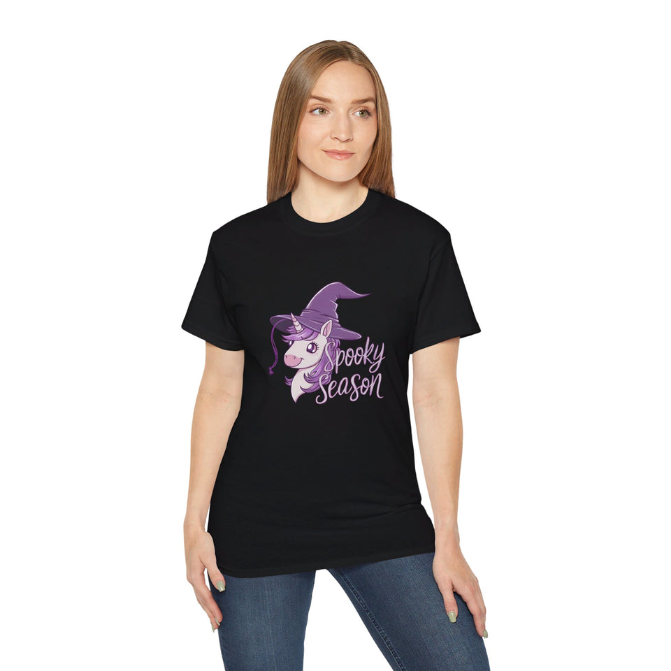 Halloween Spooky Season Magic Unicorn Shirt | Halloween Unicorn Gifts | Unicorn Merchandise | Halloween Unisex T-Shirt